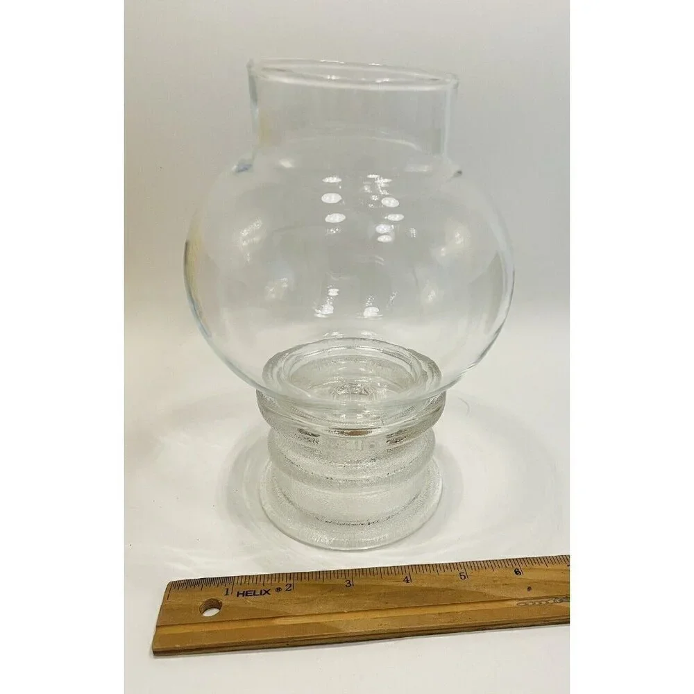 Anchor Hocking Hurricane Candle Holder 8” Taper Pillar Glass Clear Lantern